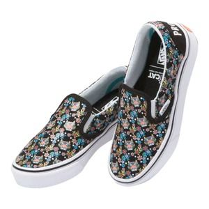 Vans x Project CAT Discovery Toddler Size 9C Slip On Protect Tiger‎ Floral Shoes
